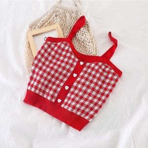 NWOT Plaid Camisole Top YesStyle